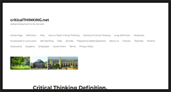 Desktop Screenshot of criticalthinking.net