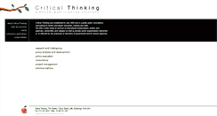 Desktop Screenshot of criticalthinking.co.uk