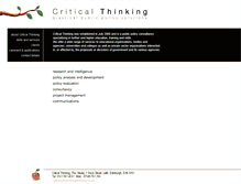 Tablet Screenshot of criticalthinking.co.uk